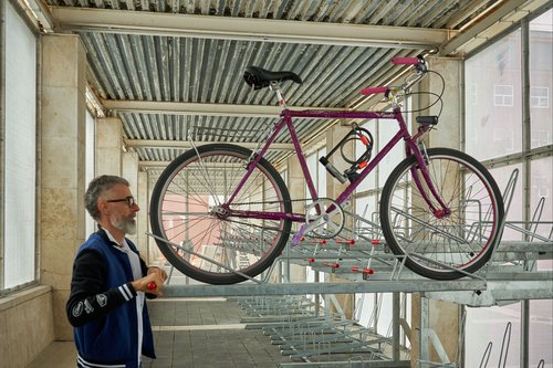 Posizionamento della bicicletta