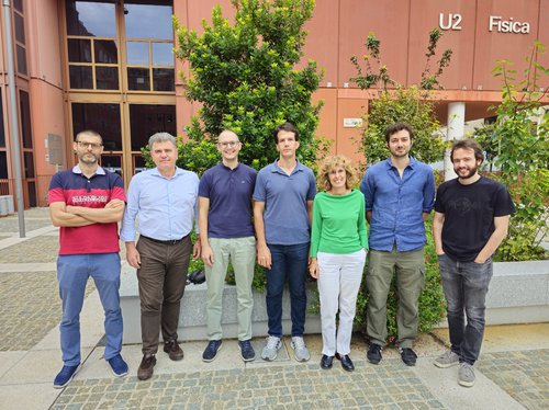 Da sinistra a destra: Massimiliano Nastasi, Ezio Previtali, Davide Chiesa, Andrea Barresi, Monica Sisti, Matteo Borghesi, Claudio Coletta