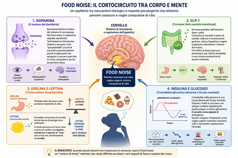 Food noise: il cortocircuito tra corpo e mente